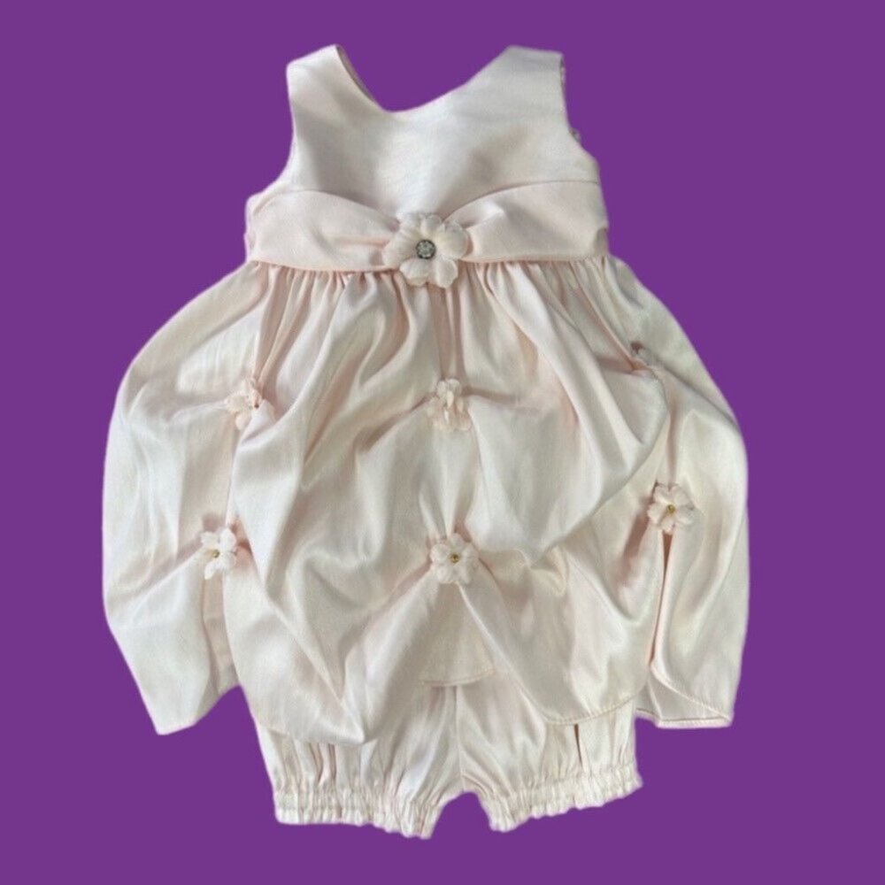 Cinderella sleeveless dress with matching bloomers SIZE 18 MONTHS